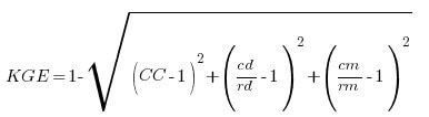 Kling-Gupta efficiency