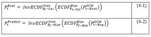 Statistical downscaling-EQM